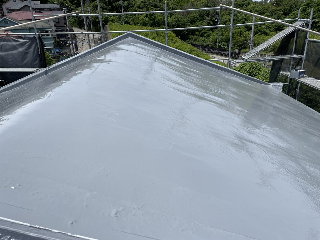 千葉県富津市にてウレタン防水施工